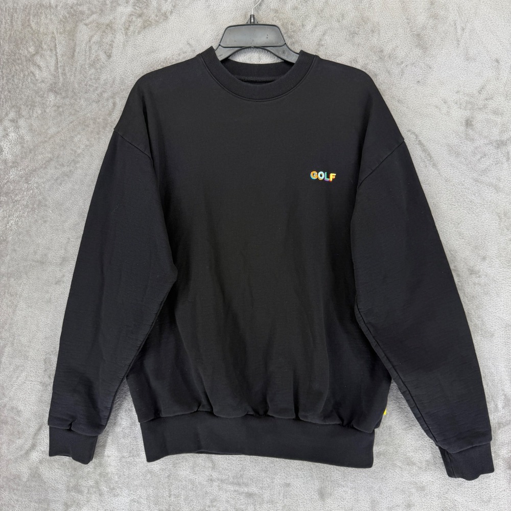 Golf Wang Multi Color 3D Logo Black Crewneck Sweatshirt Mens Large Tyler Creator